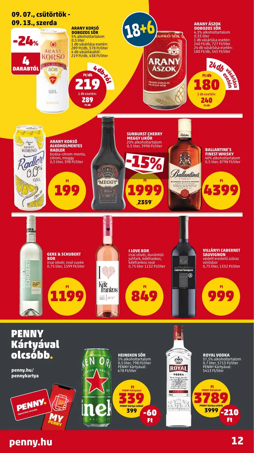 Penny akciós újság 09.07–09.13 – 16. oldal