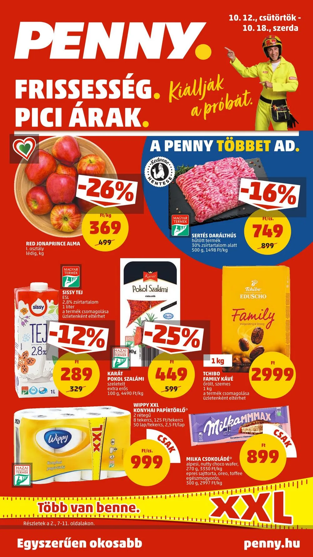 Penny akciós újság 10.12–10.18