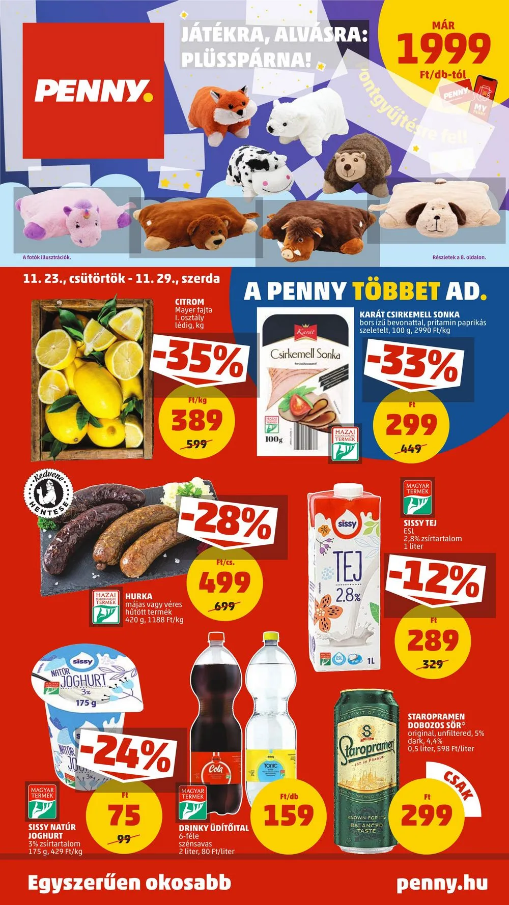 Penny akciós újság 11.23–11.29