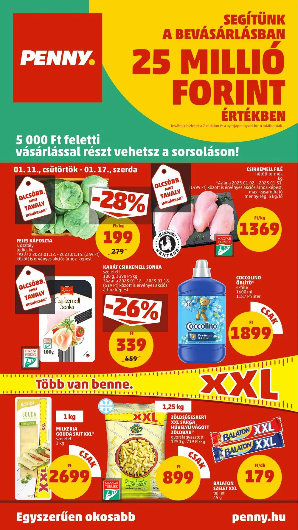 Penny akciós újság 01.11–01.17