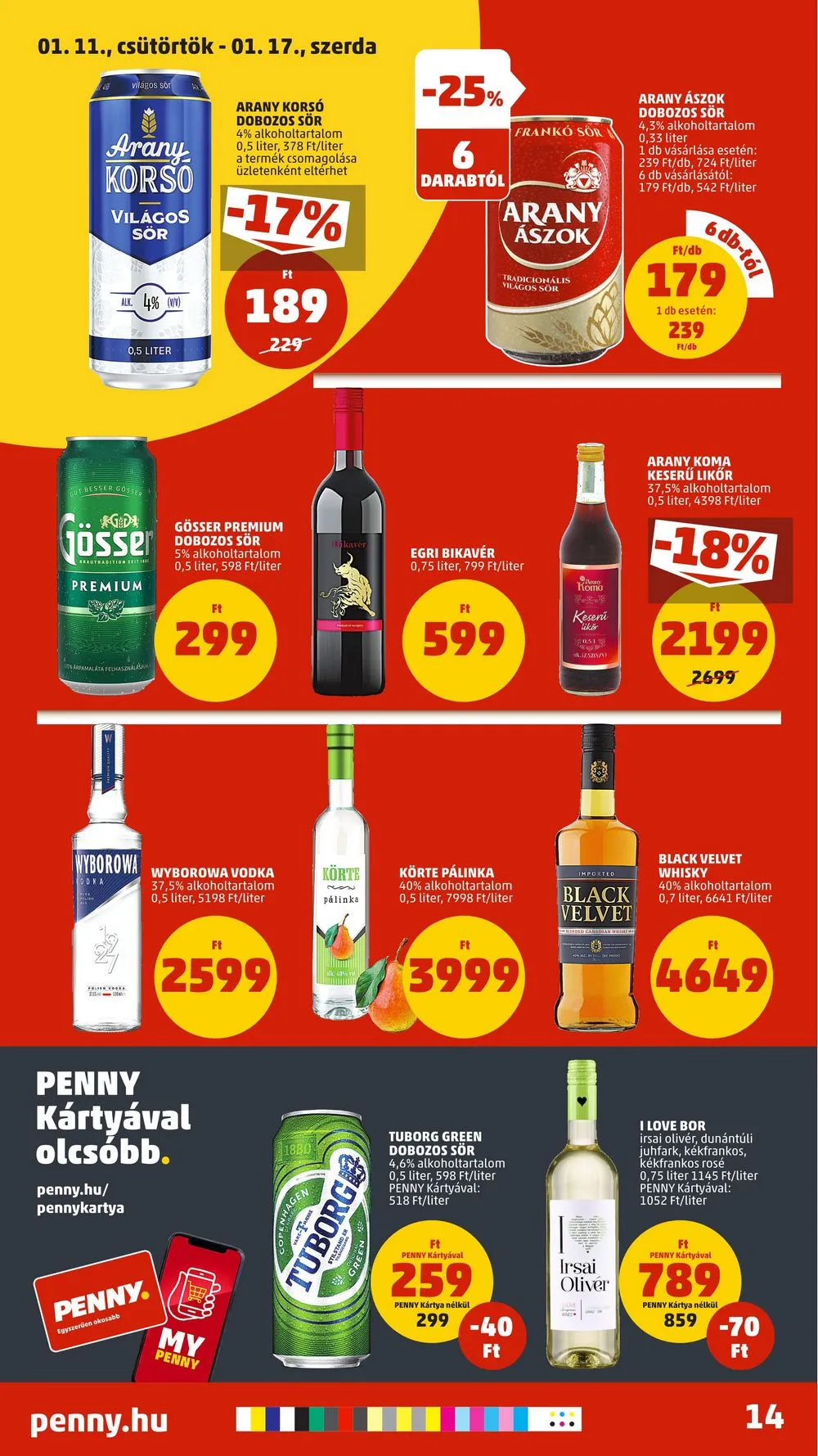Penny akciós újság 01.11–01.17 – 18. oldal