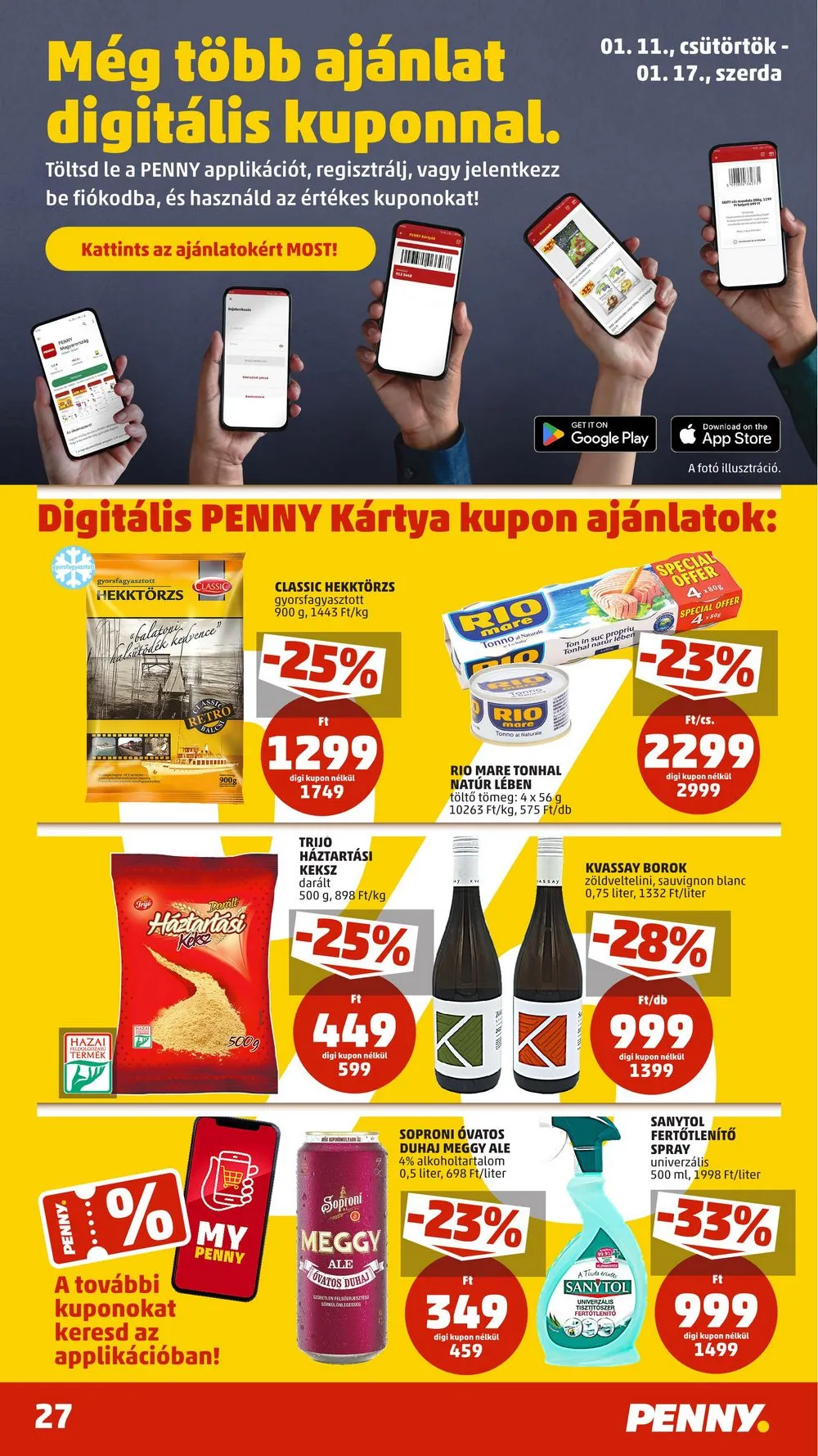 Penny akciós újság 01.11–01.17 – 31. oldal