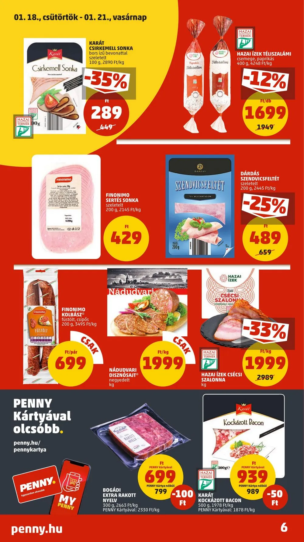 Penny akciós újság 01.18–01.24 – 8. oldal