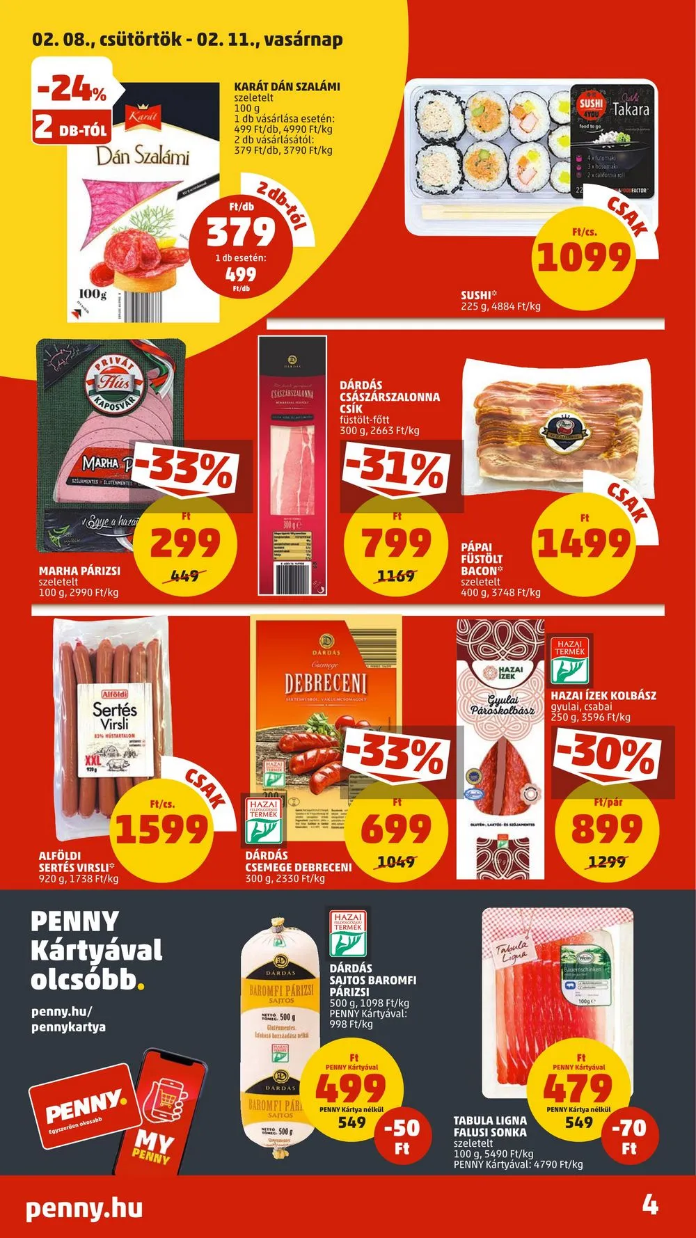 Penny akciós újság 02.08–02.14 – 4. oldal