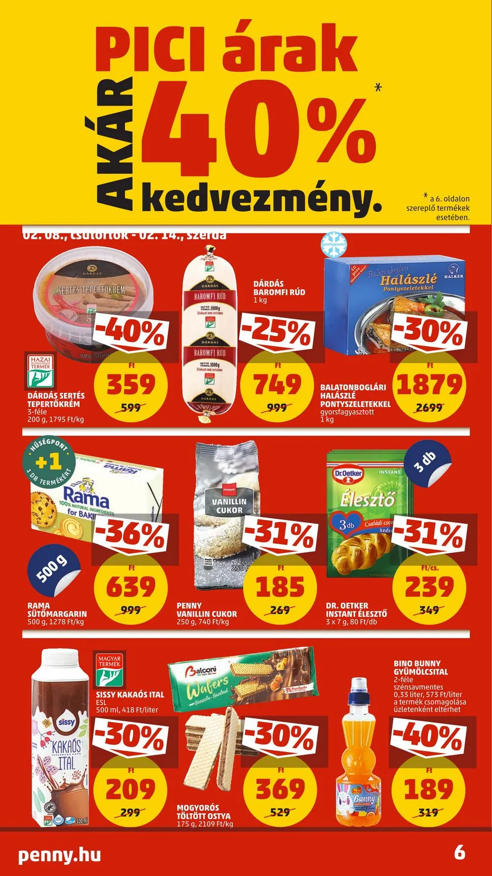 Penny akciós újság 02.08–02.14 – 8. oldal