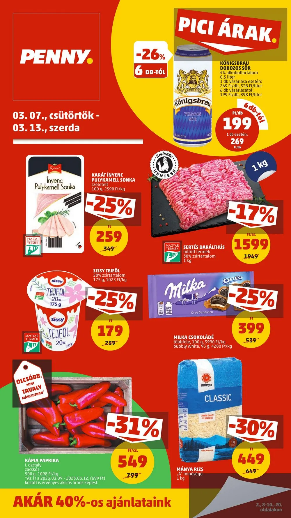 Penny akciós újság 03.07–03.13