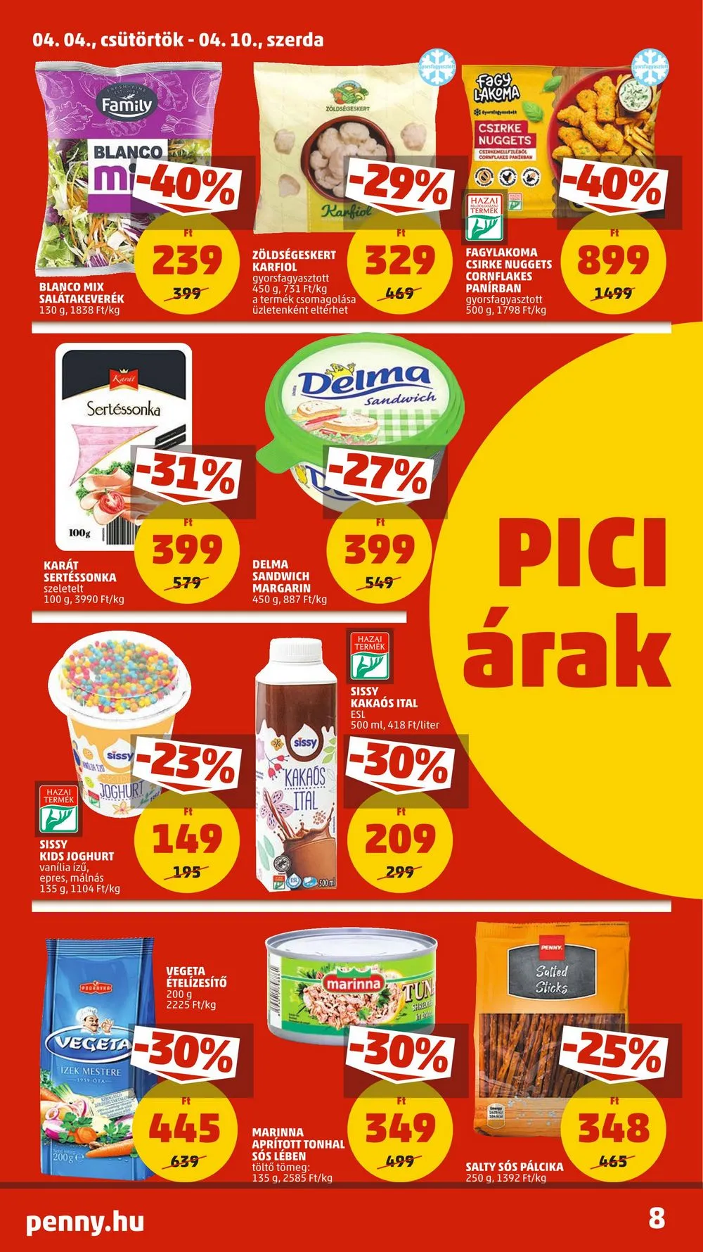 Penny akciós újság 04.04–04.10 – 10. oldal