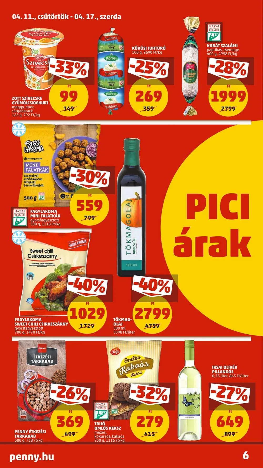 Penny akciós újság 04.11–04.17 – 8. oldal