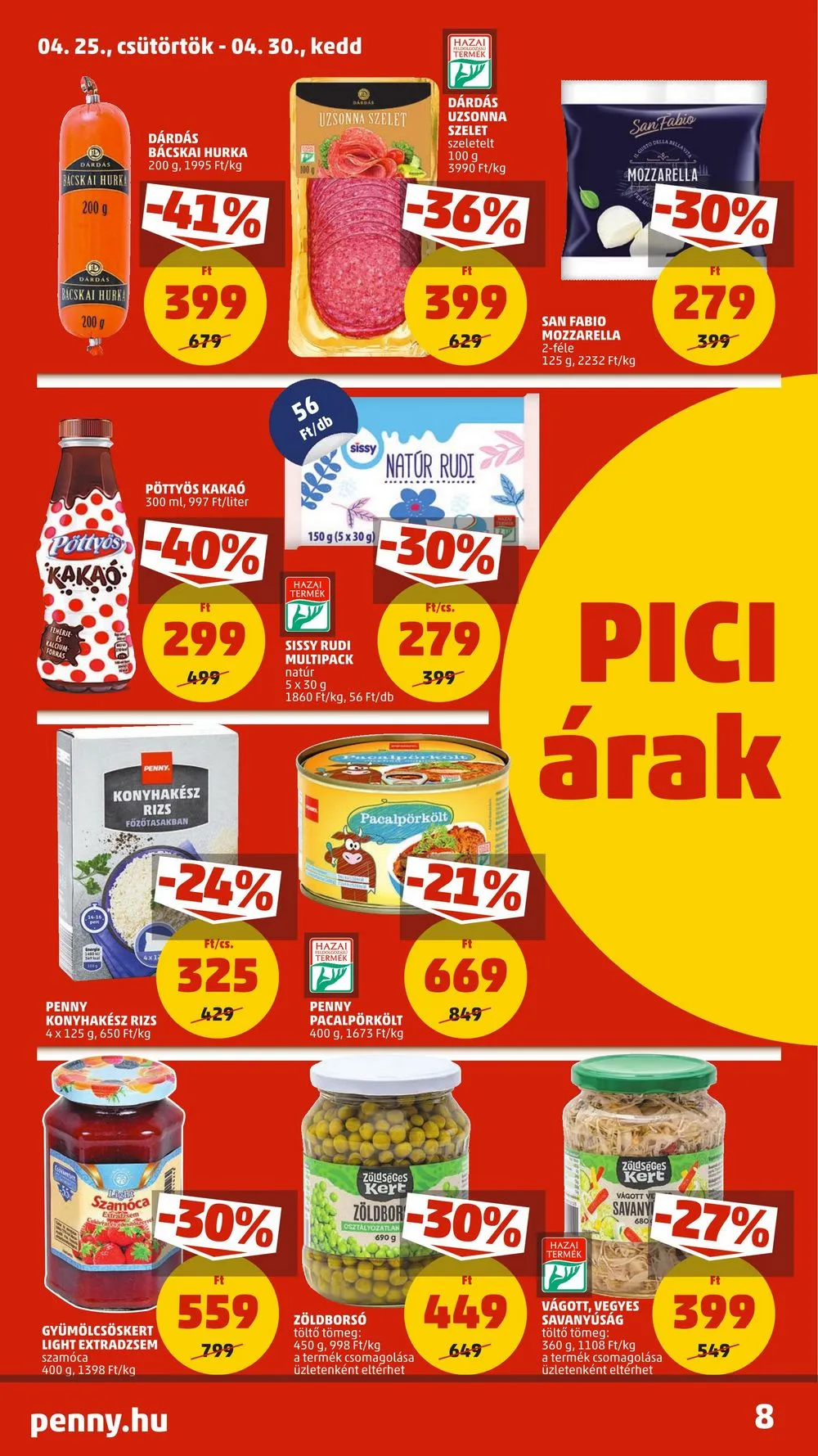 Penny akciós újság 04.25–04.30 – 10. oldal