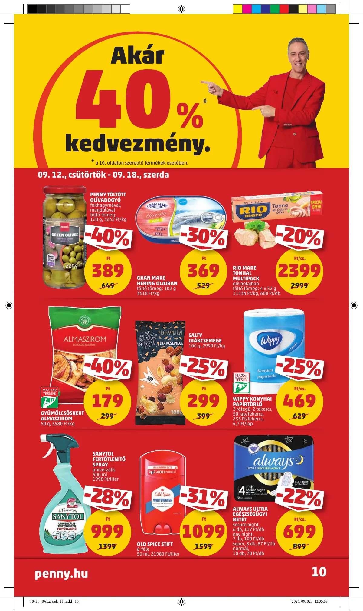 Penny akciós újság 09.12–09.18 – 12. oldal