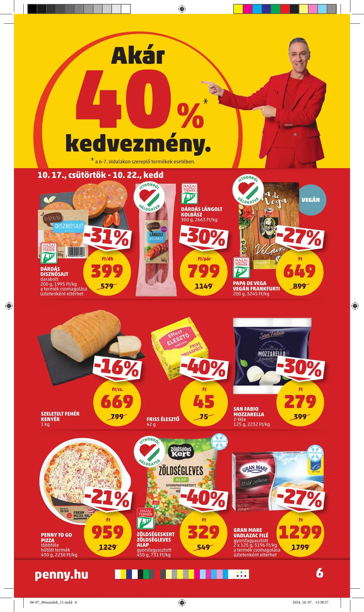 Penny akciós újság 10.17–10.22 – 6. oldal