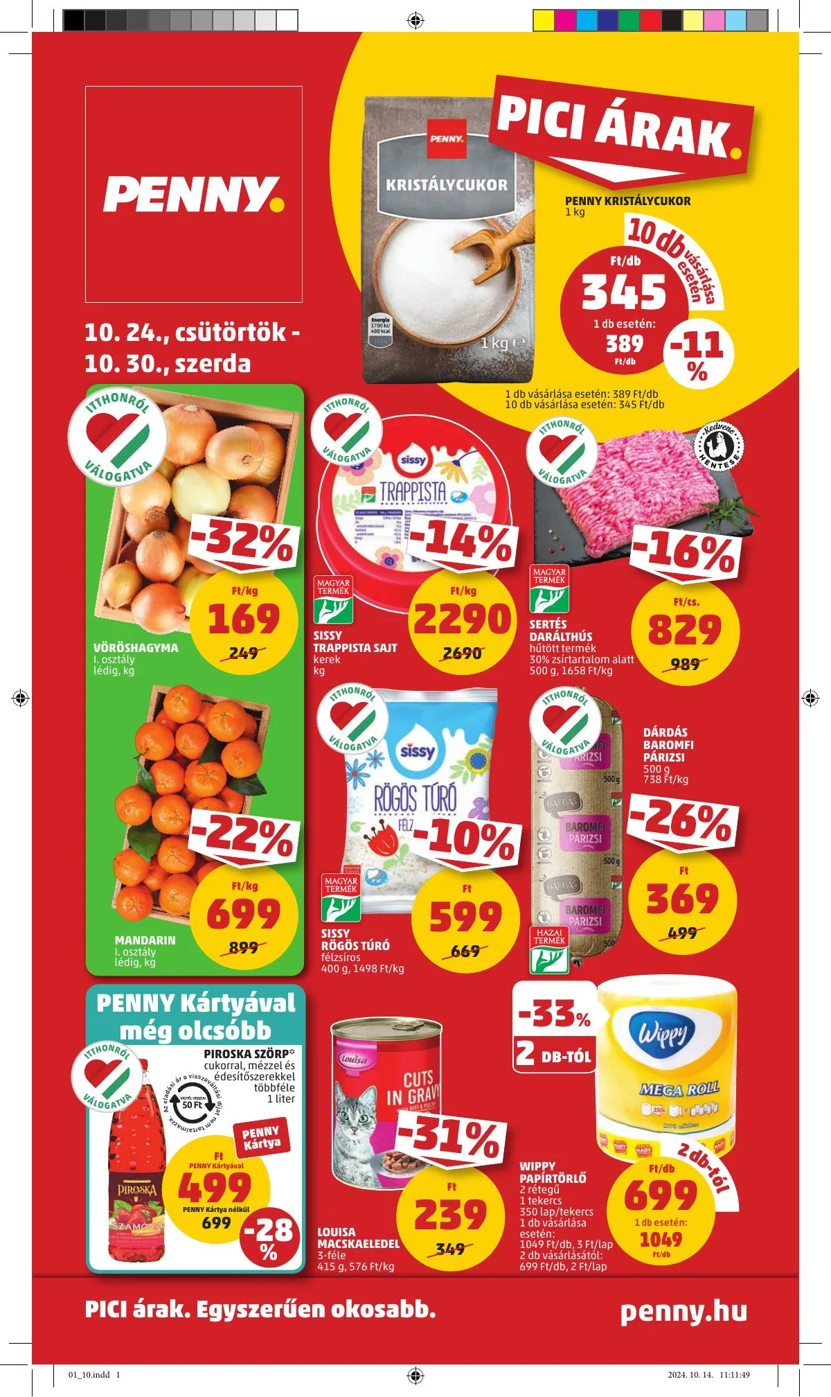 Penny akciós újság 10.24–10.30