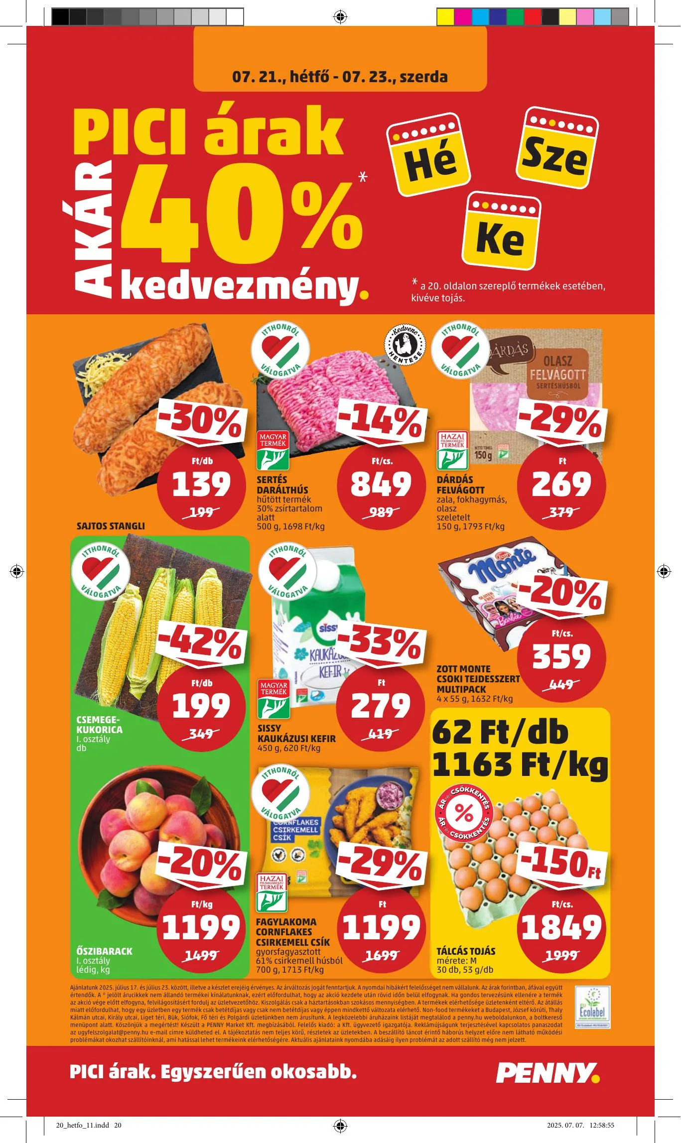 Penny akciós újság 07.17–07.23 – 20. oldal