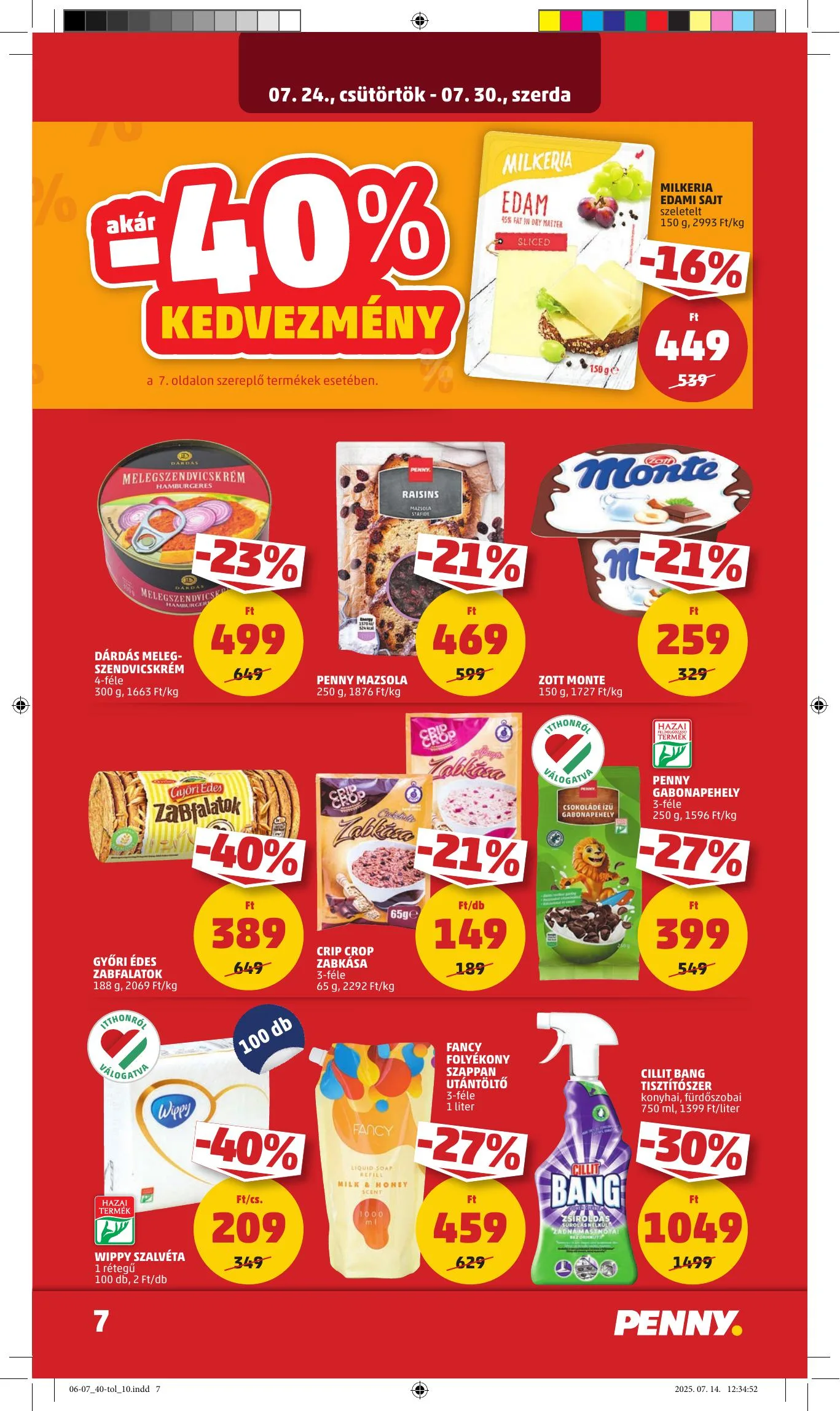 Penny akciós újság 07.24–07.30 – 9. oldal