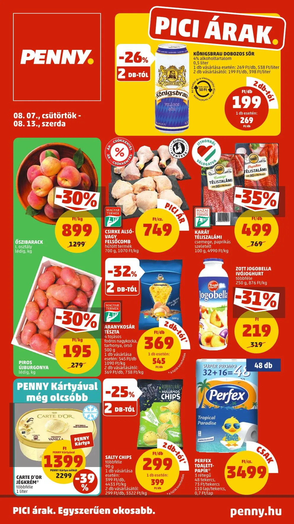 Penny akciós újság 08.07–08.13