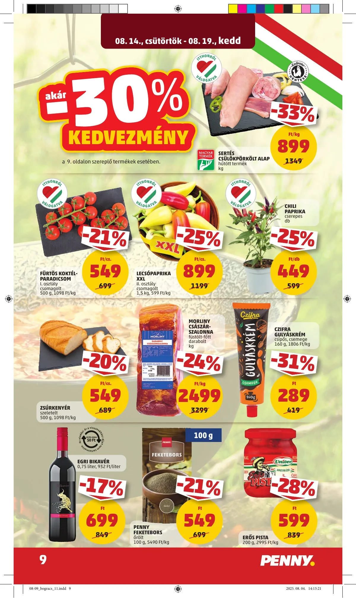 Penny akciós újság 08.14–08.19 – 13. oldal