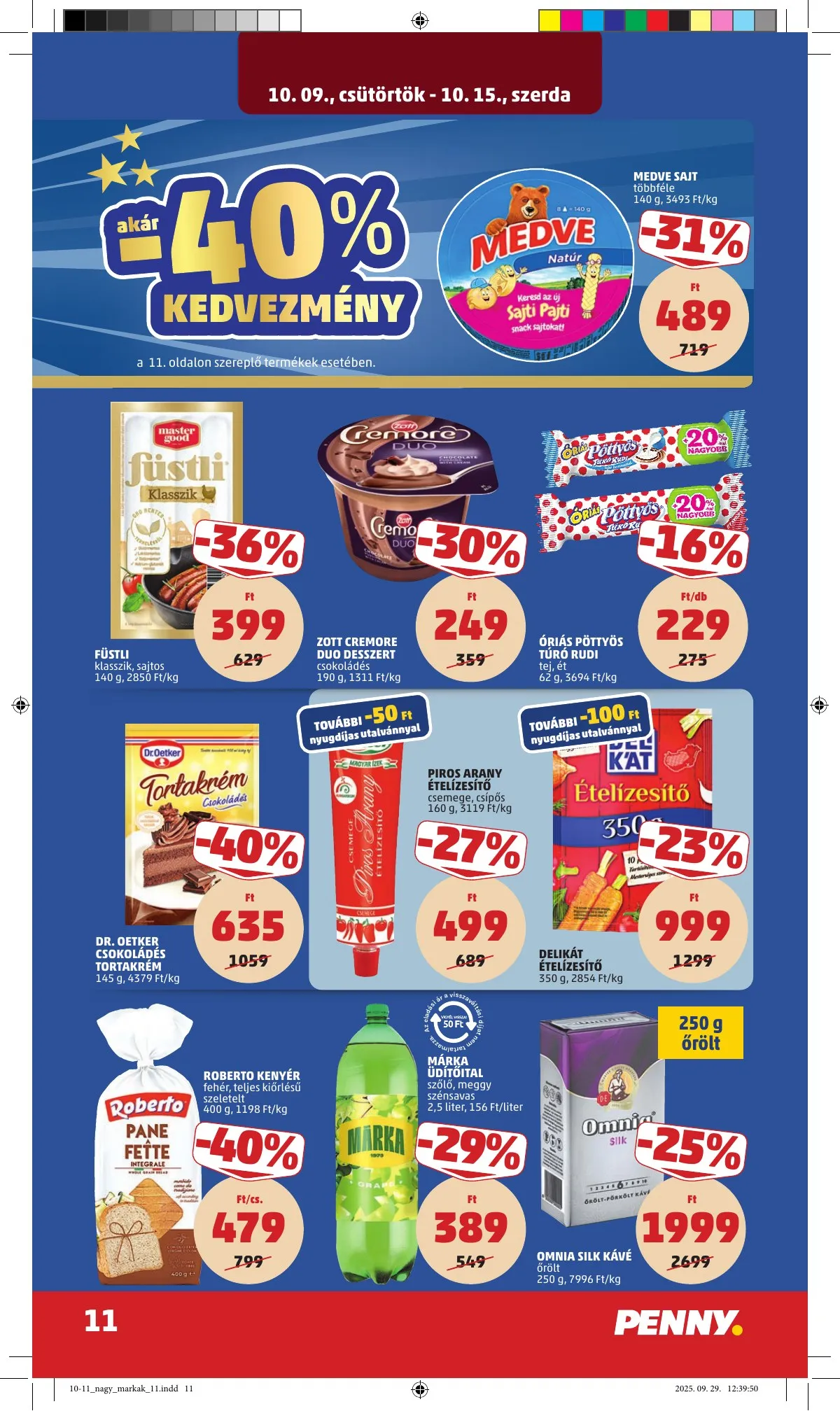 Penny akciós újság 10.09–10.15 – 15. oldal