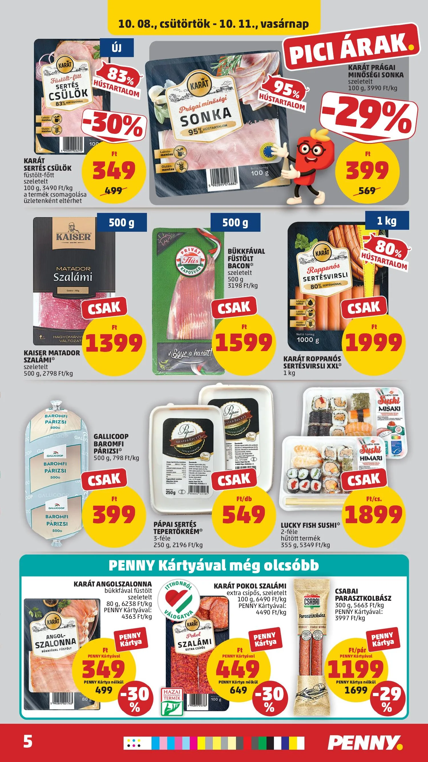 Penny akciós újság 10.08–10.14 – 5. oldal