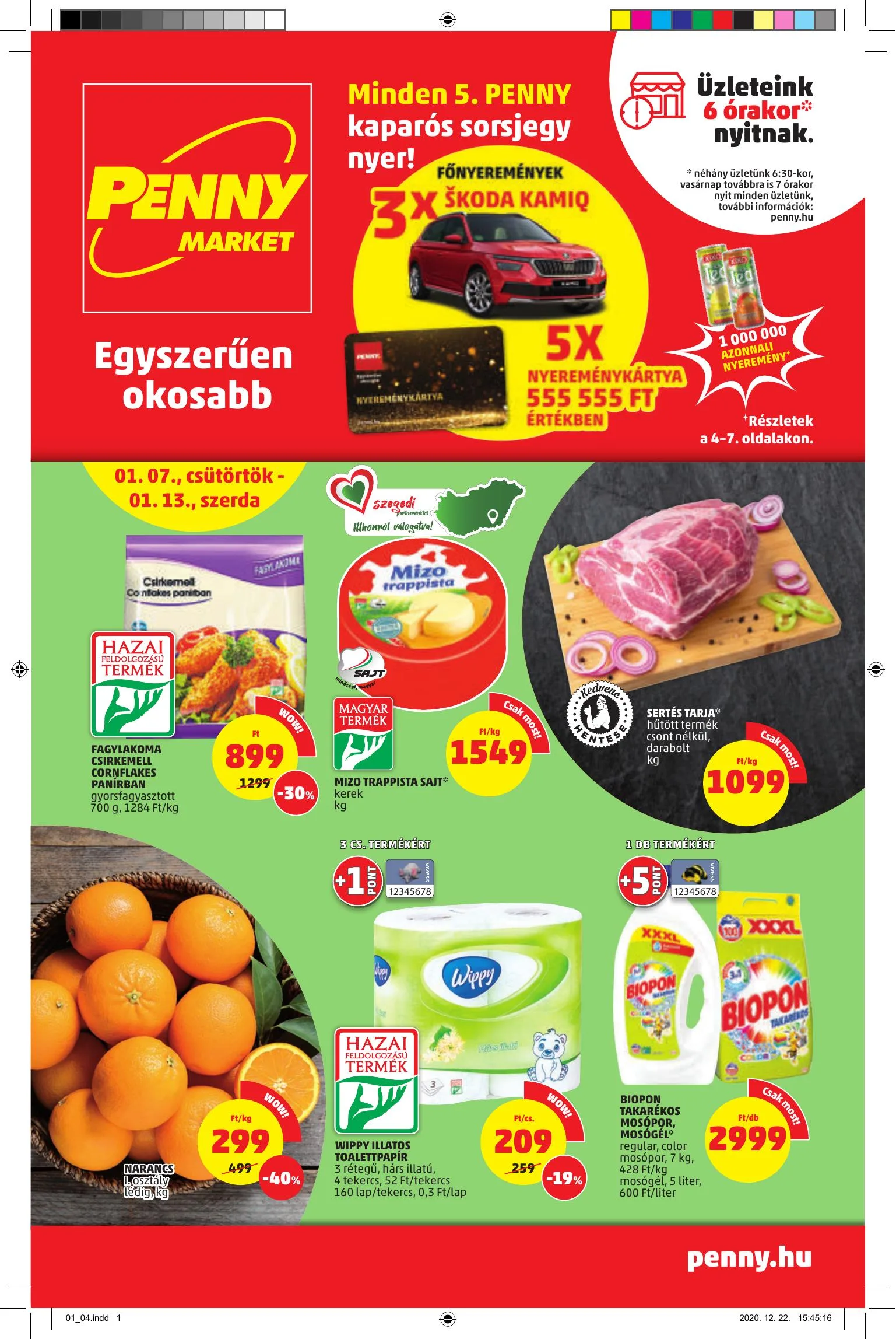 Penny akciós újság Market 01.07–01.13