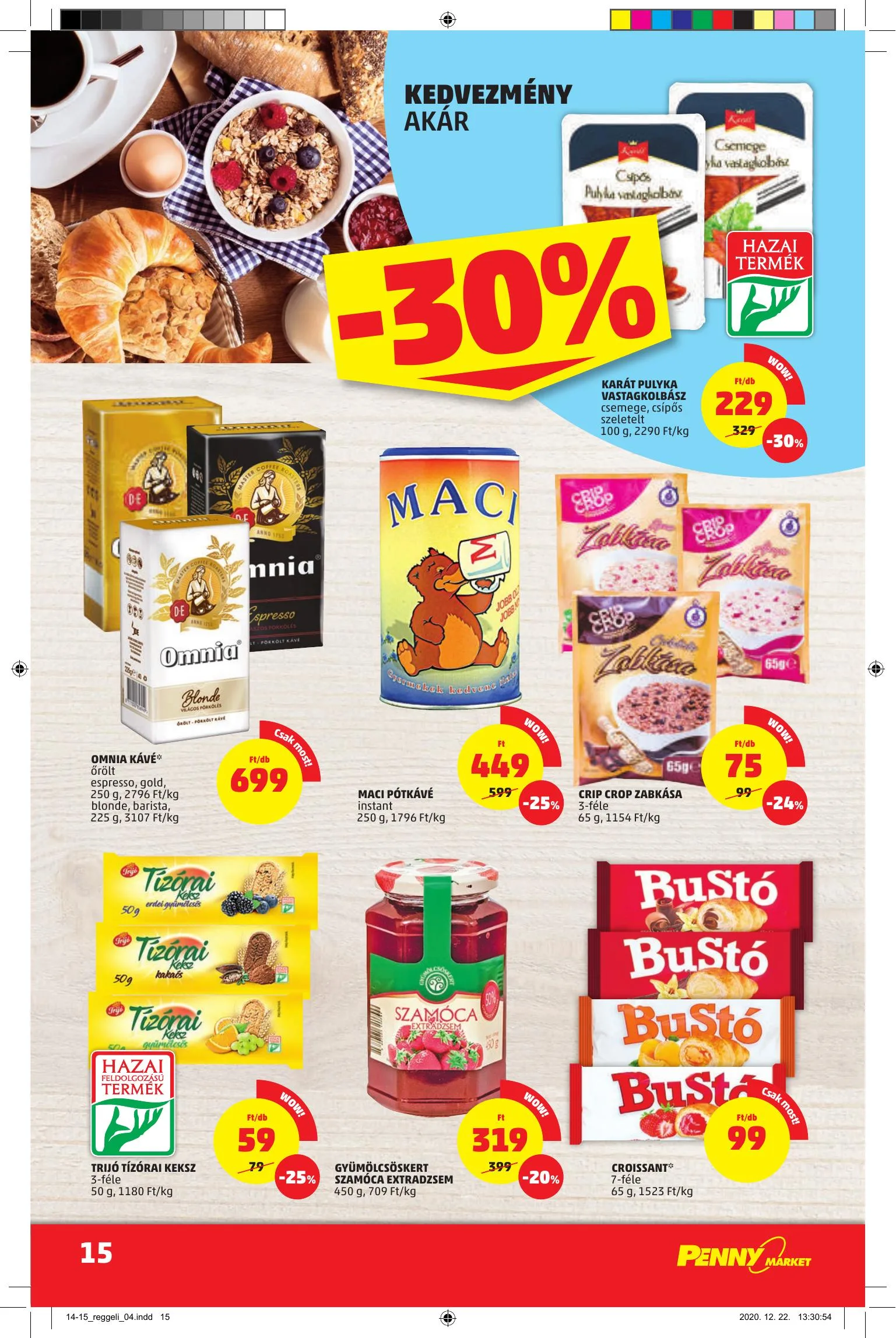 Penny akciós újság Market 01.07–01.13 – 15. oldal
