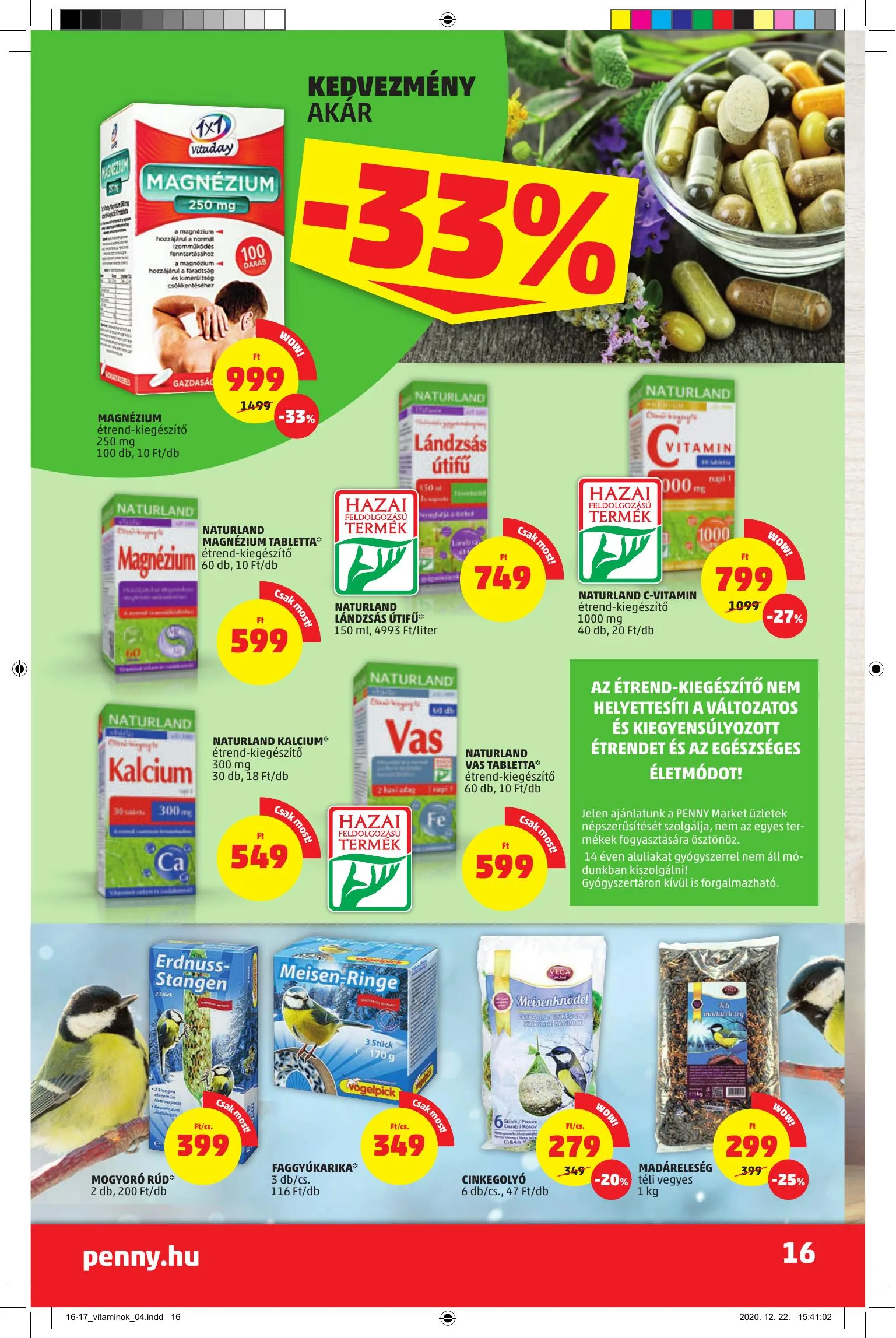 Penny akciós újság Market 01.07–01.13 – 16. oldal