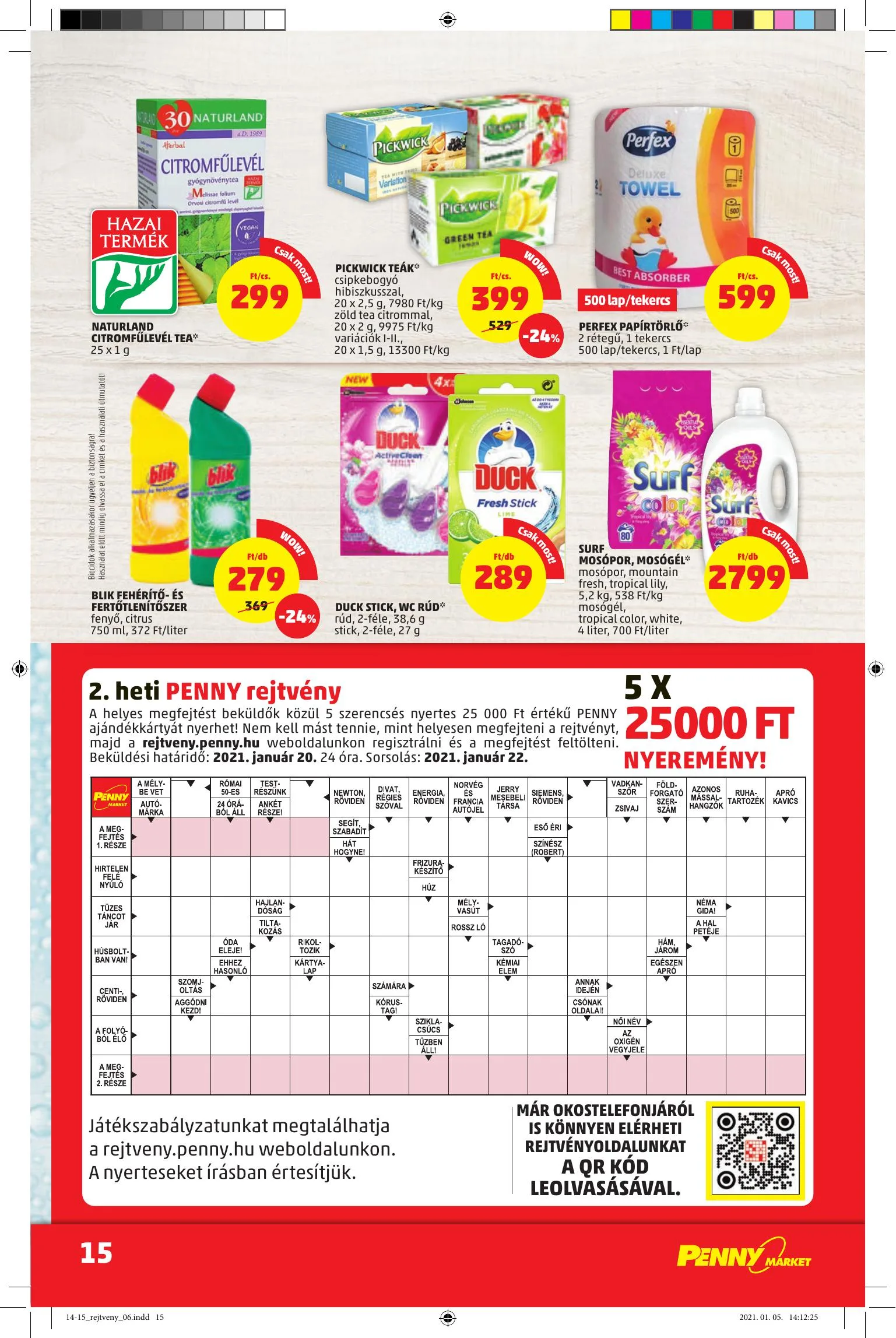 Penny akciós újság Market 01.14–01.20 – 15. oldal