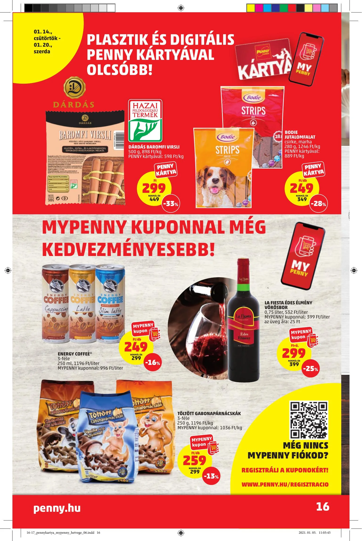 Penny akciós újság Market 01.14–01.20 – 16. oldal