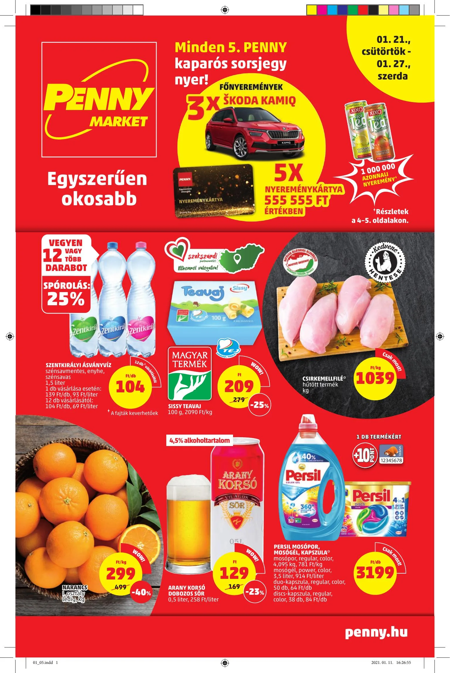 Penny akciós újság Market 01.21–01.27