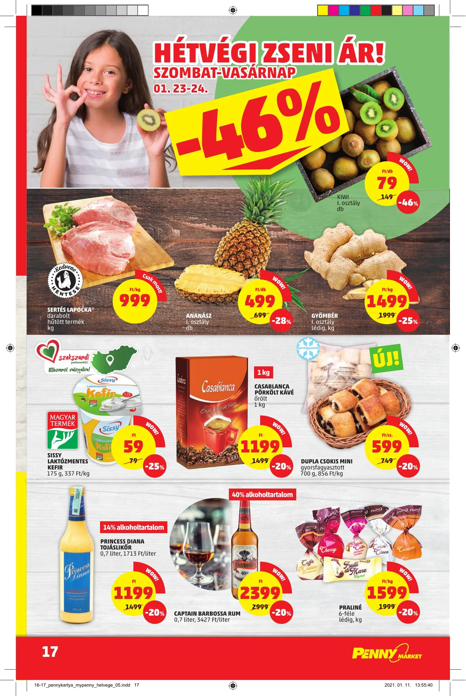 Penny akciós újság Market 01.21–01.27 – 17. oldal