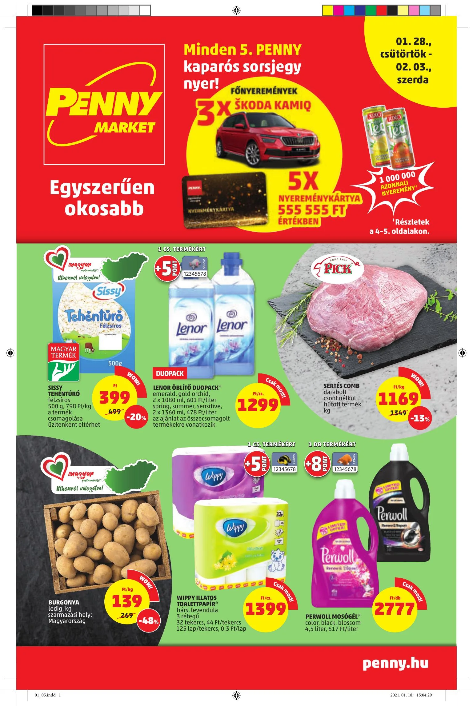 Penny akciós újság Market 01.28–02.03