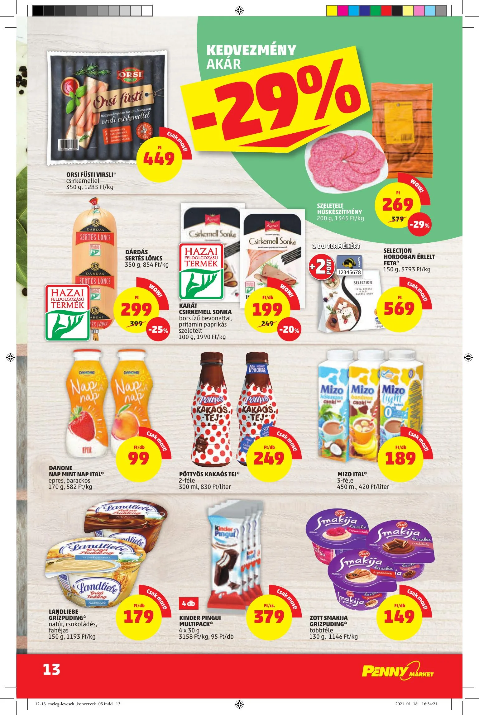Penny akciós újság Market 01.28–02.03 – 13. oldal
