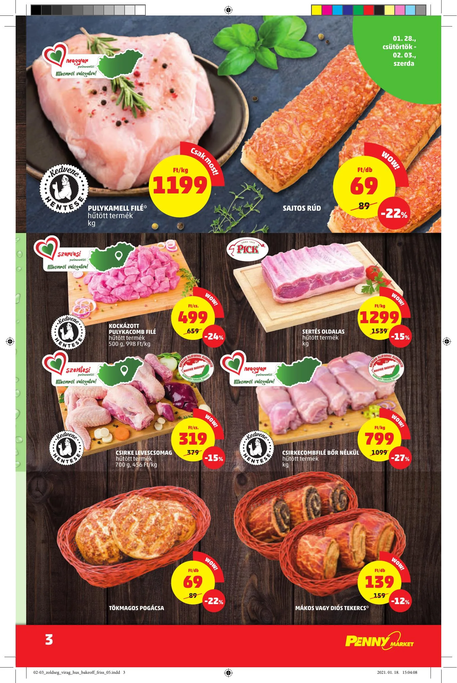 Penny akciós újság Market 01.28–02.03 – 3. oldal