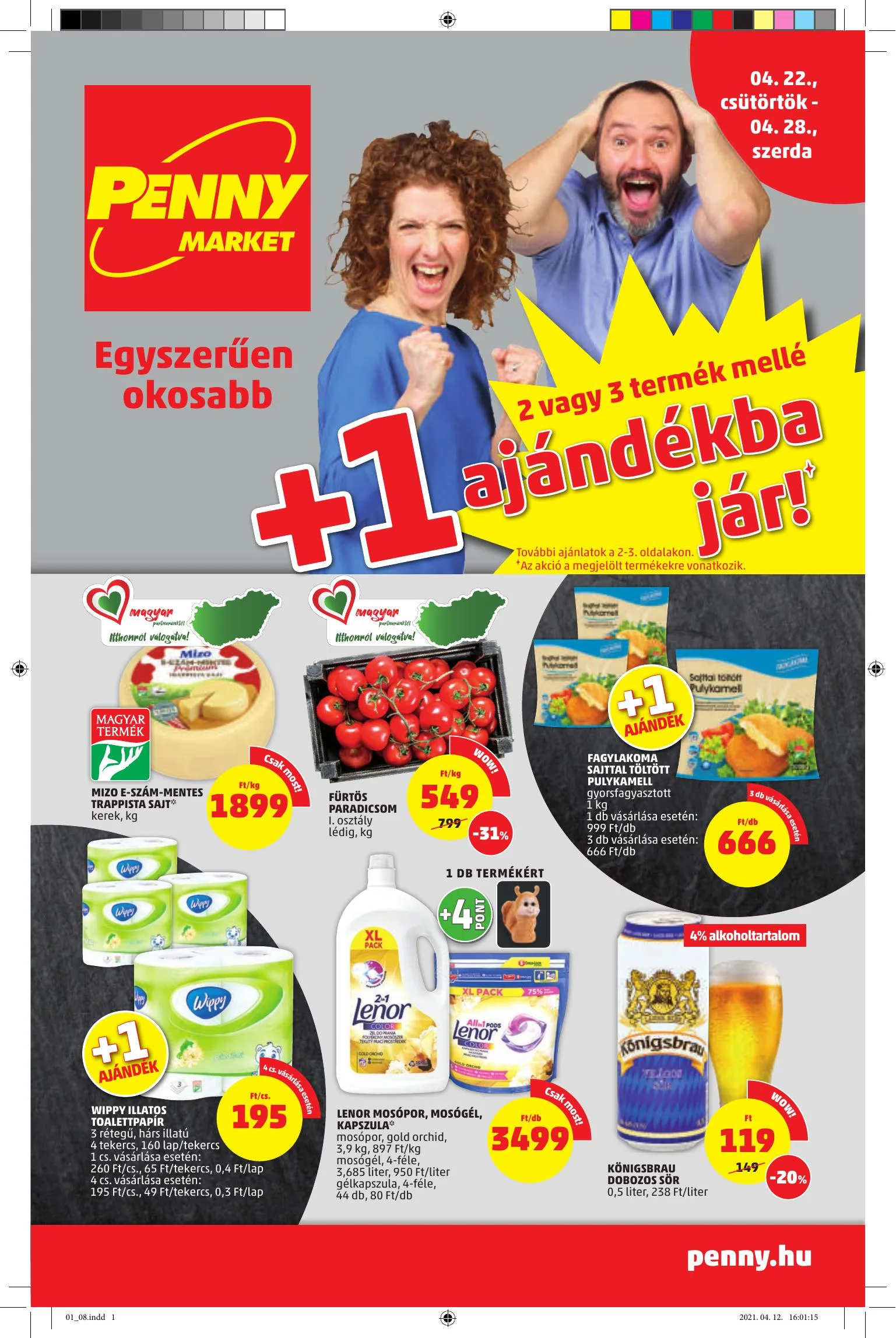 Penny akciós újság Ujsga 04.22–04.28
