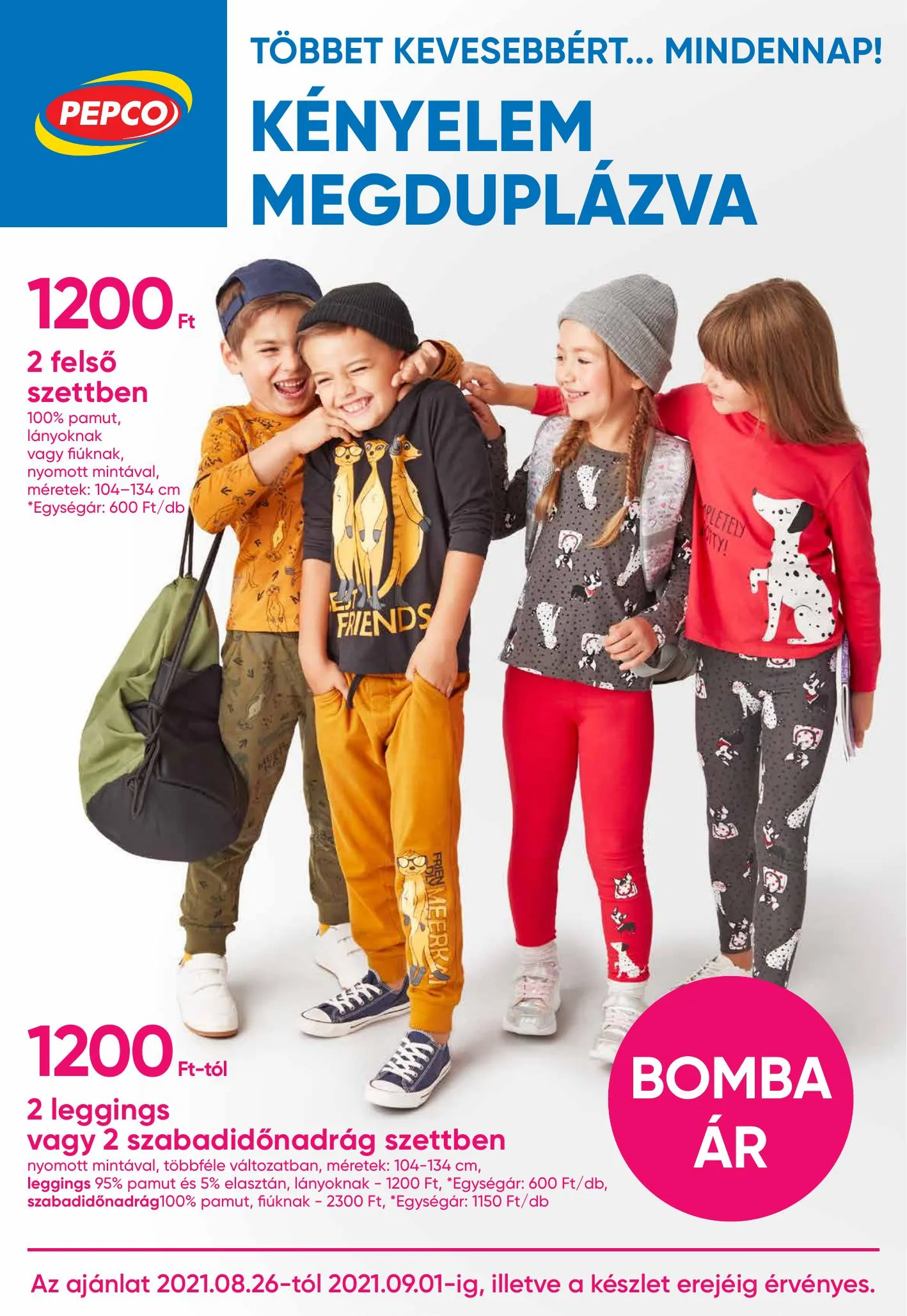 Pepco akciós újság 08.26–09.01