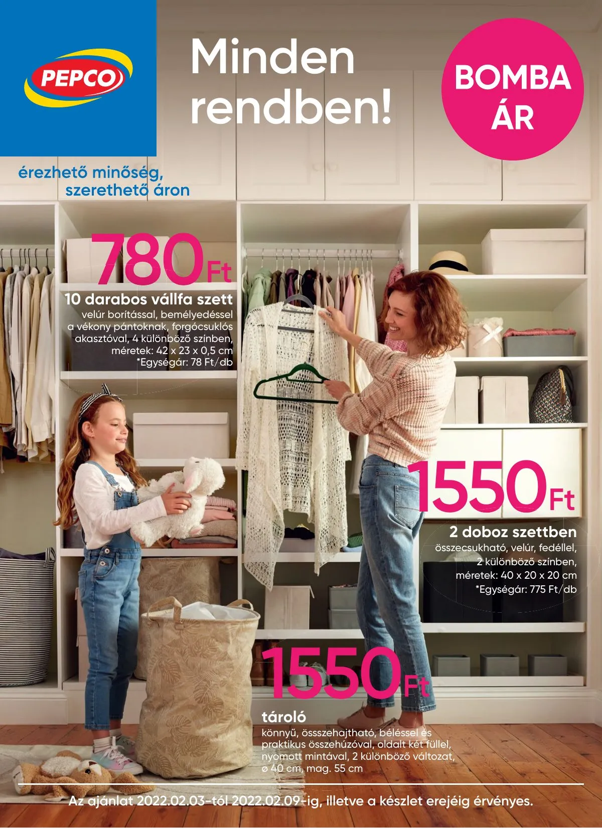 Pepco akciós újság 02.03–02.09
