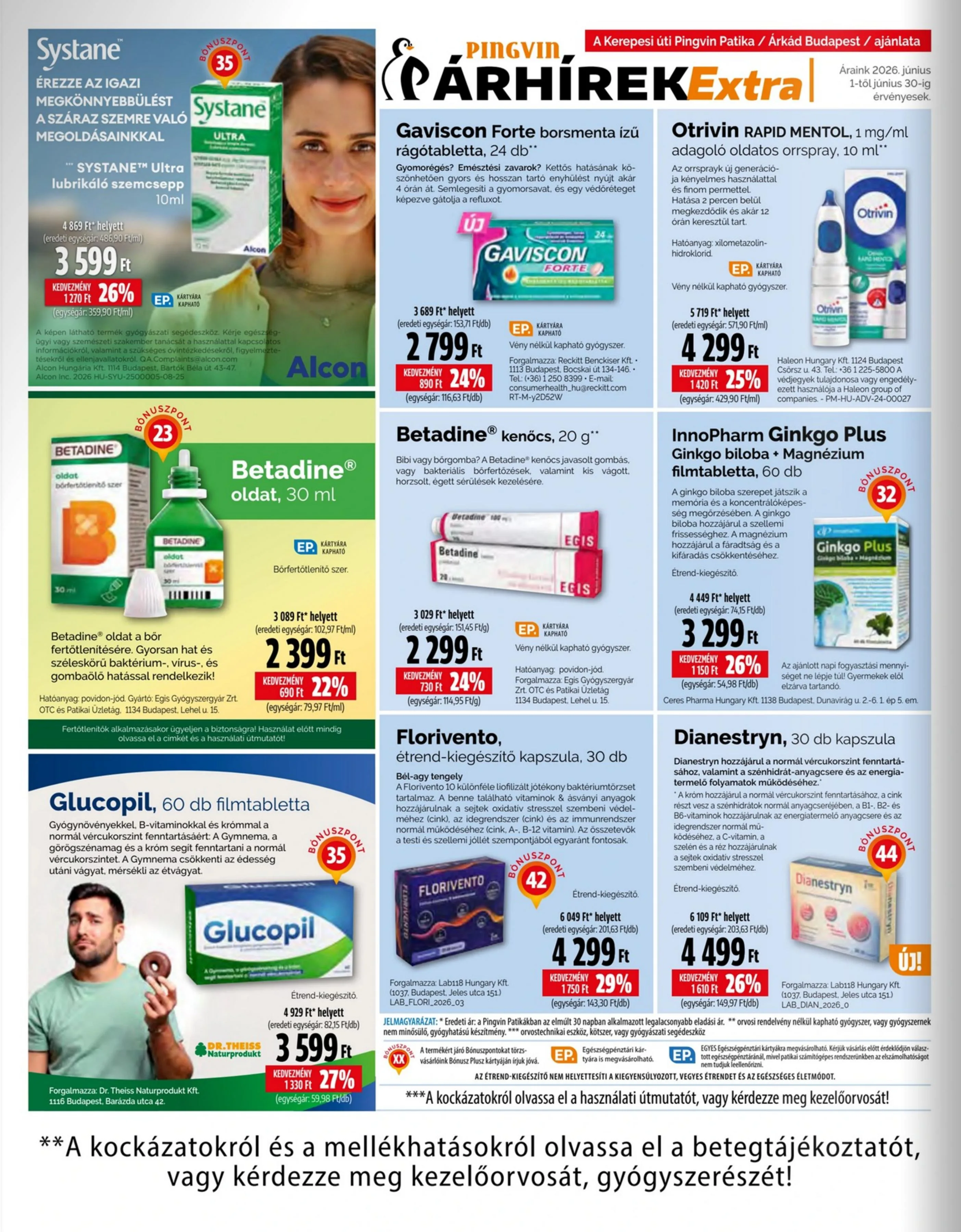 Pingvin Patika akciós újság Arhirek Extra 06.01–06.30 – 8. oldal