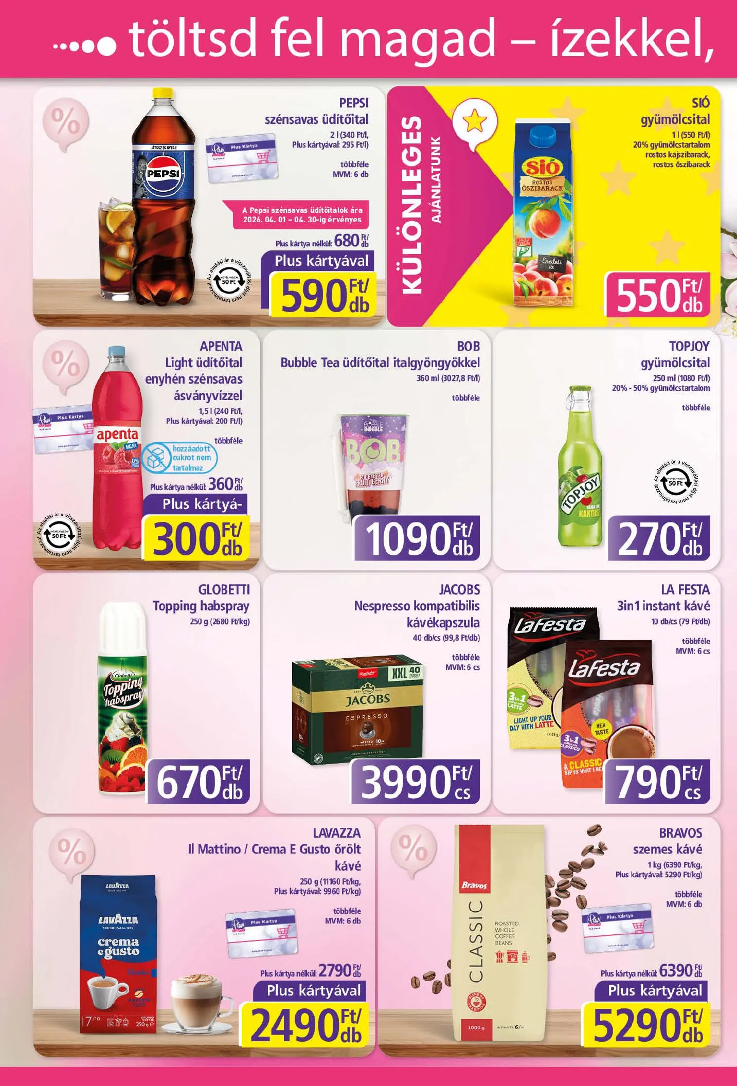 Plus akciós újság Market 04.02–04.11 – 6. oldal