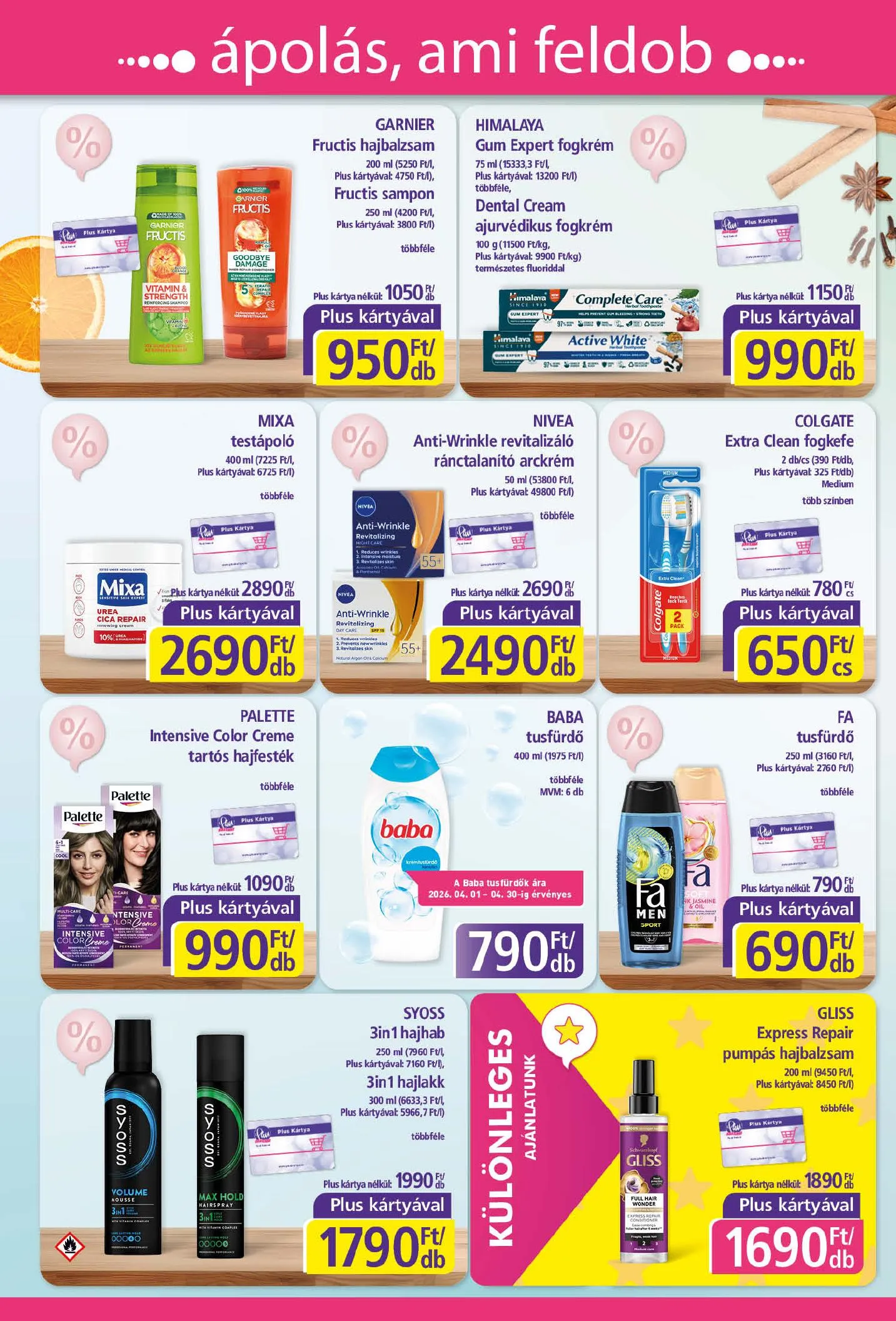 Plus akciós újság Market 04.16–04.25 – 4. oldal