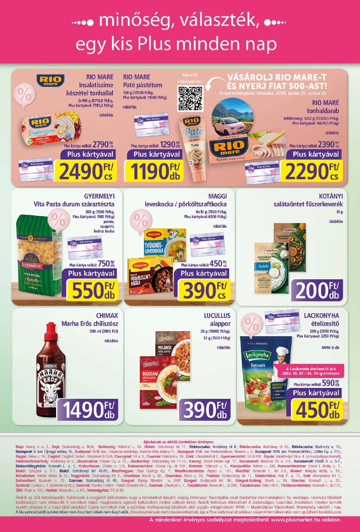 Plus akciós újság Market 05.07–05.16 – 8. oldal
