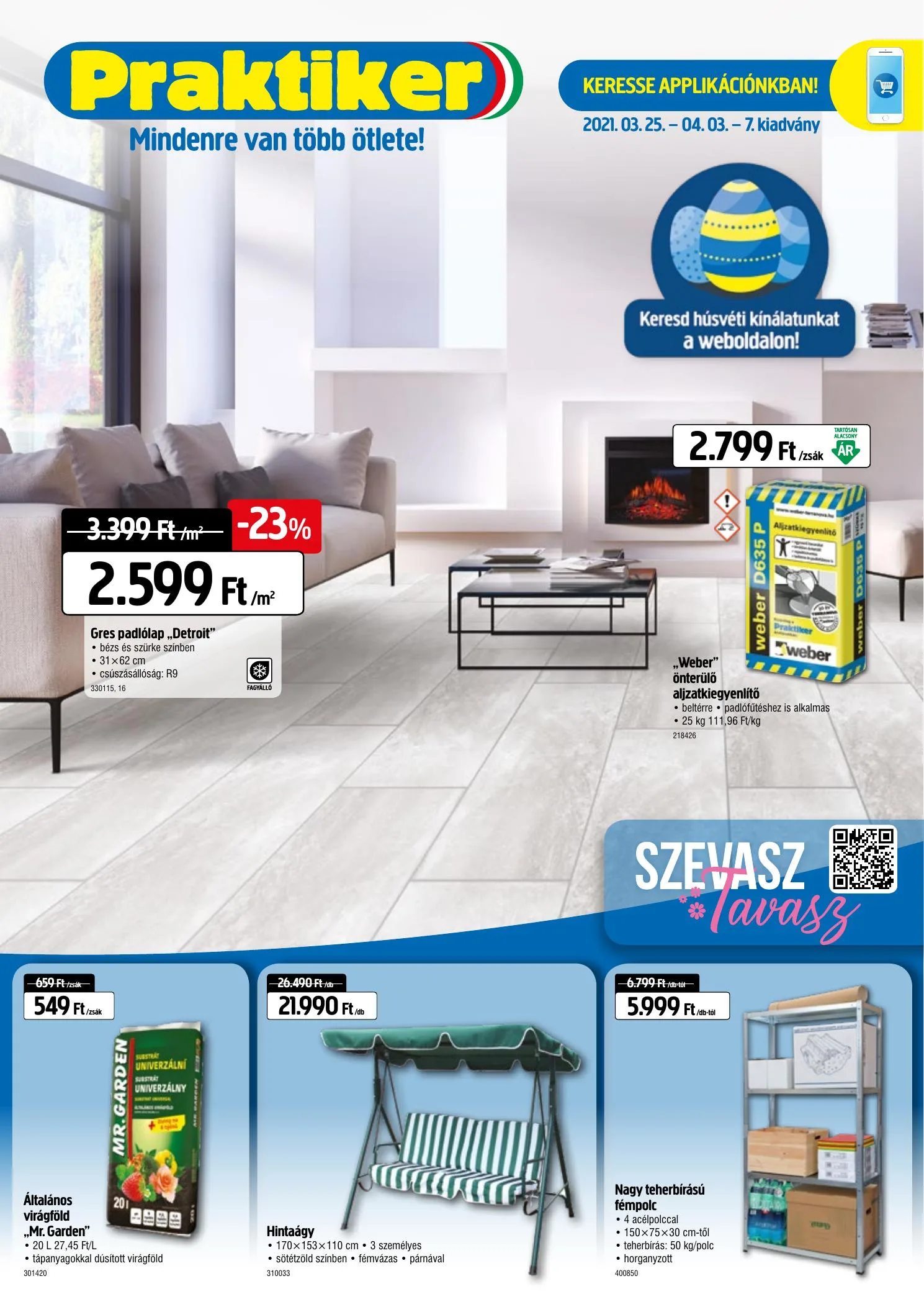 Praktiker akciós újság 03.25–04.03