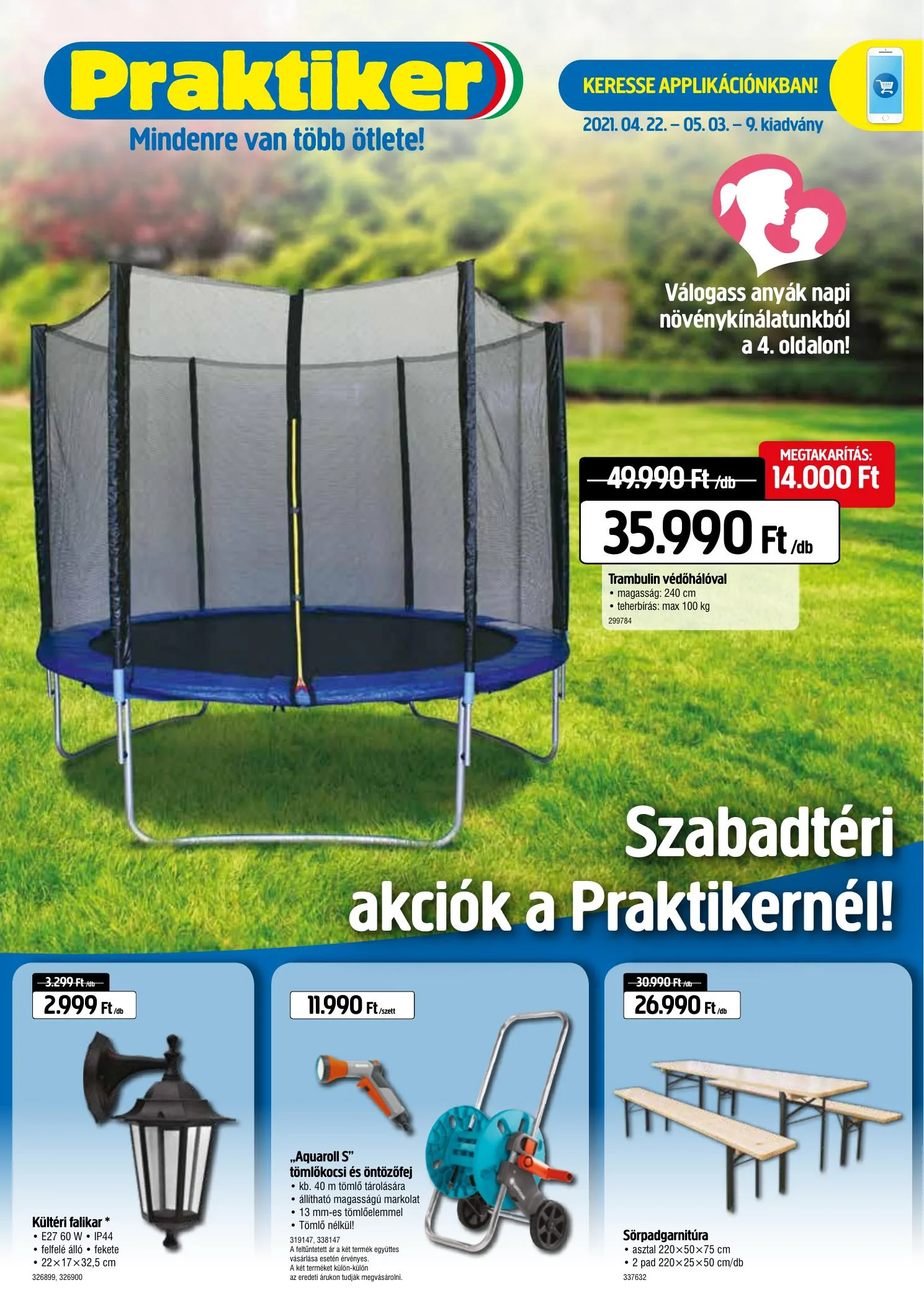 Praktiker akciós újság 04.22–05.03