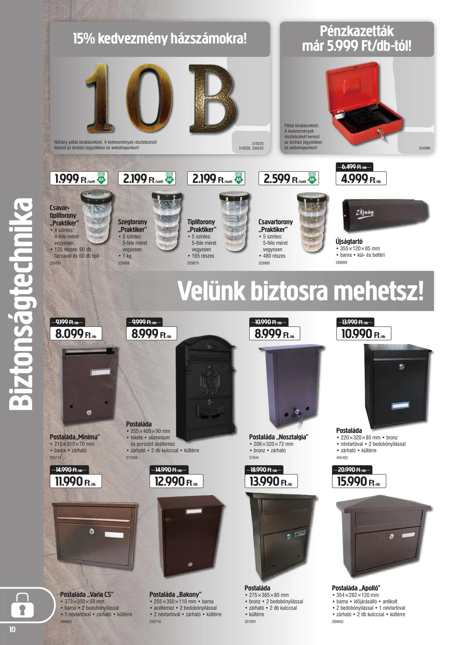 Praktiker akciós újság 08.12–08.23 – 10. oldal
