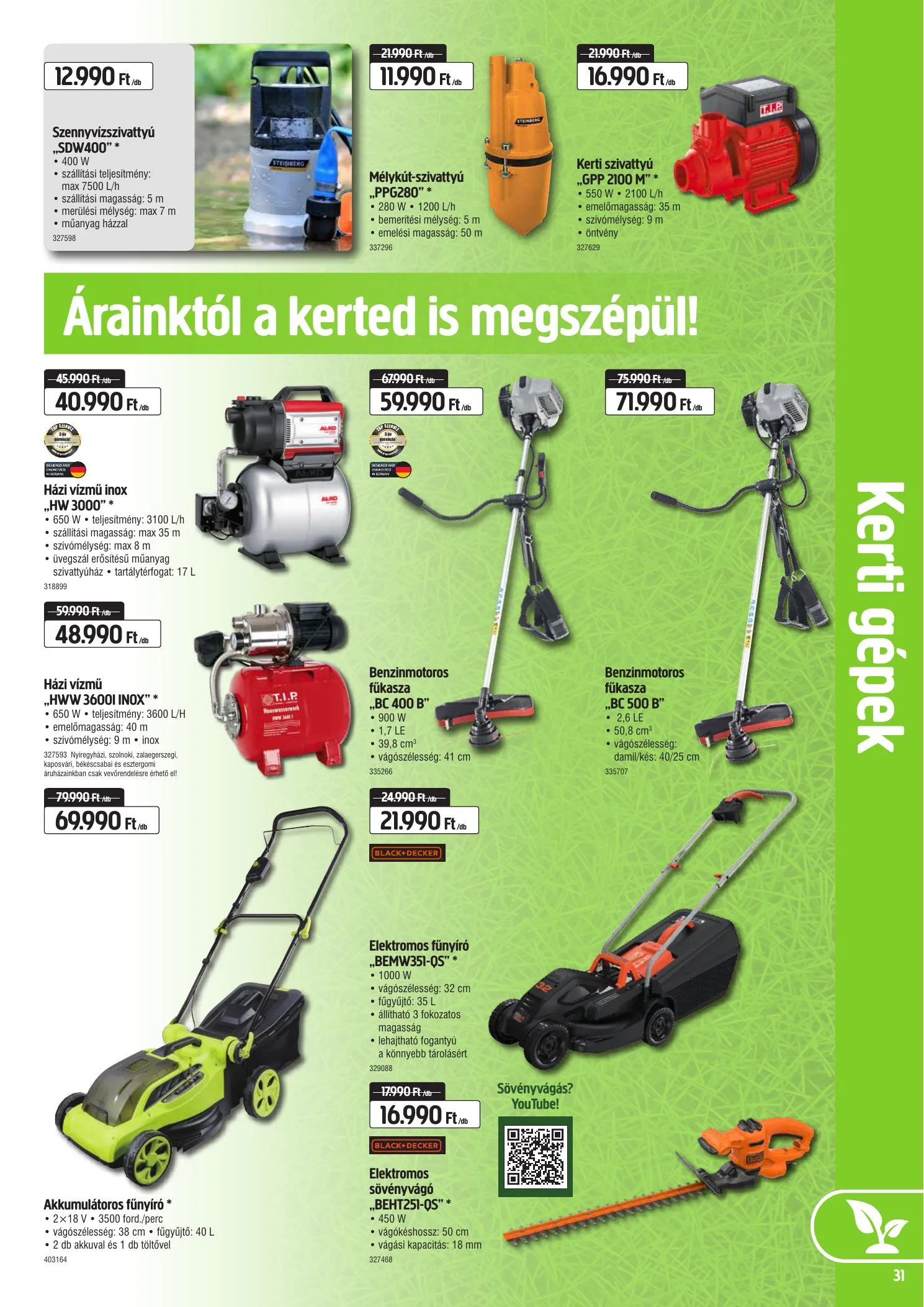 Praktiker akciós újság 08.12–08.23 – 31. oldal