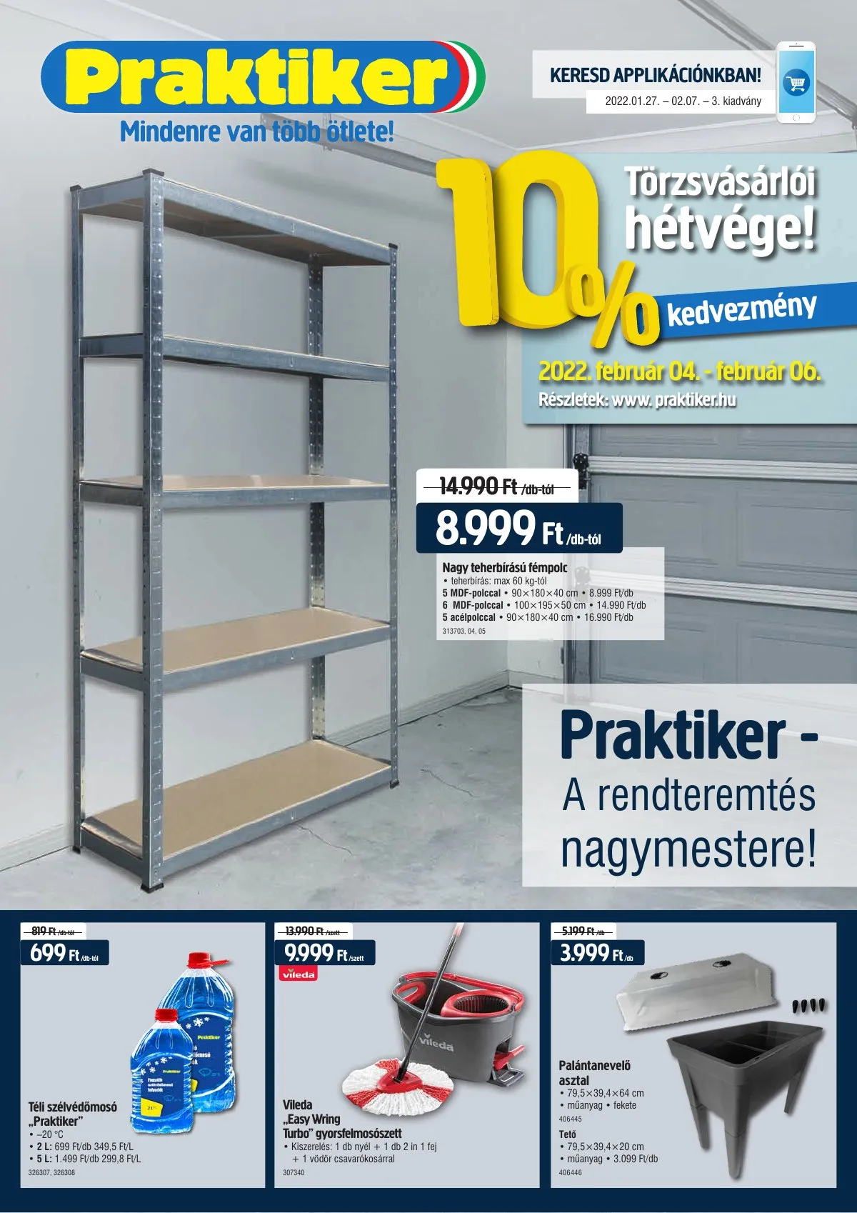 Praktiker akciós újság 01.27–02.07