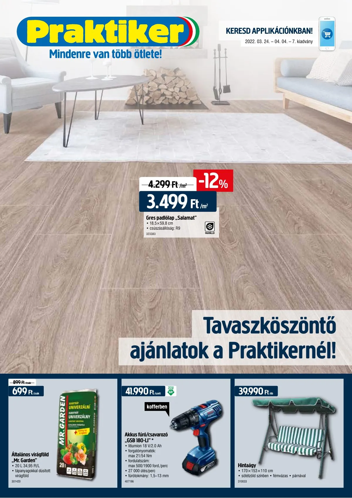 Praktiker akciós újság 03.24–04.04