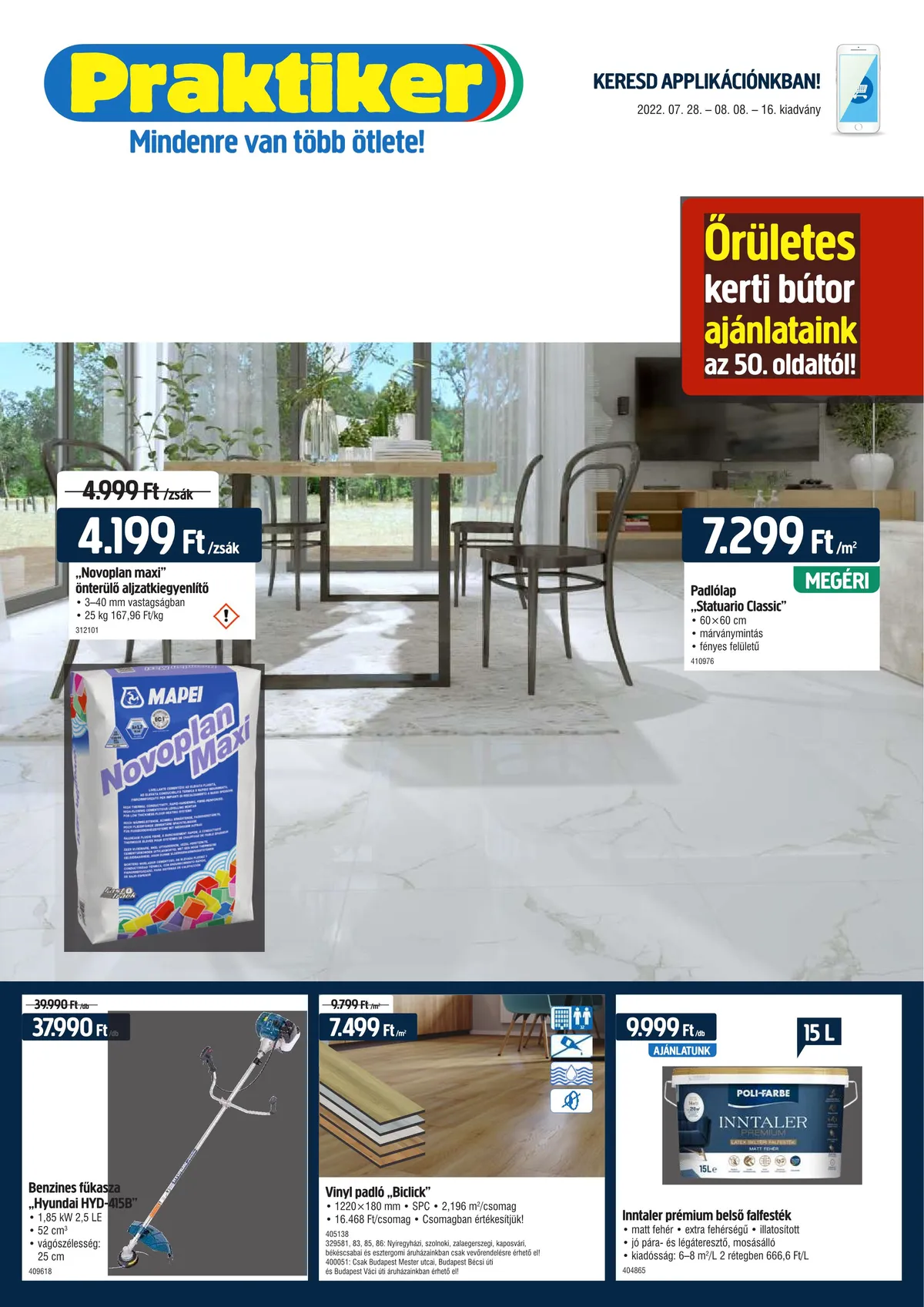Praktiker akciós újság 07.28–08.08