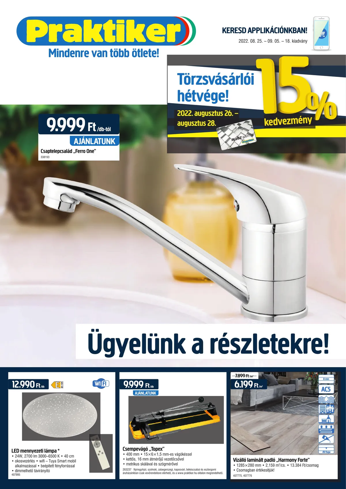 Praktiker akciós újság 08.25–09.05