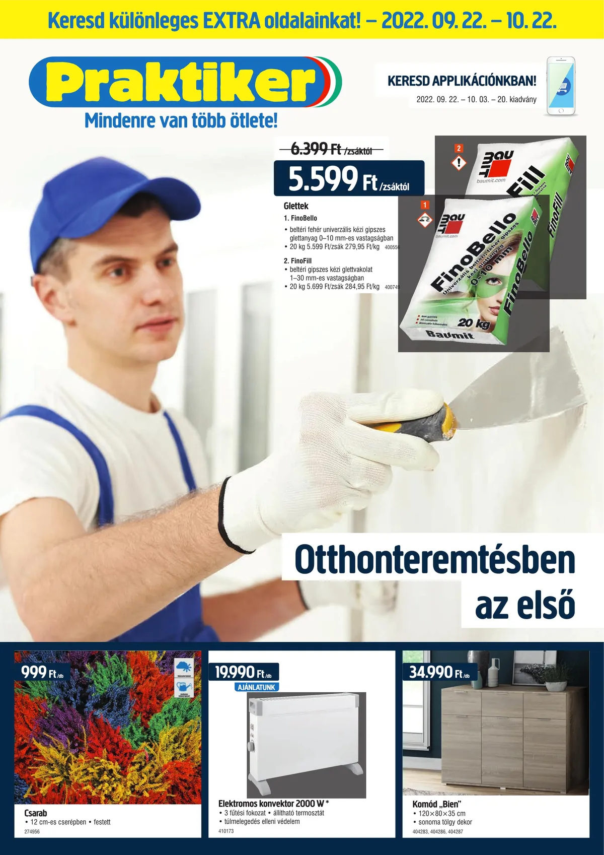 Praktiker akciós újság 09.22–10.03