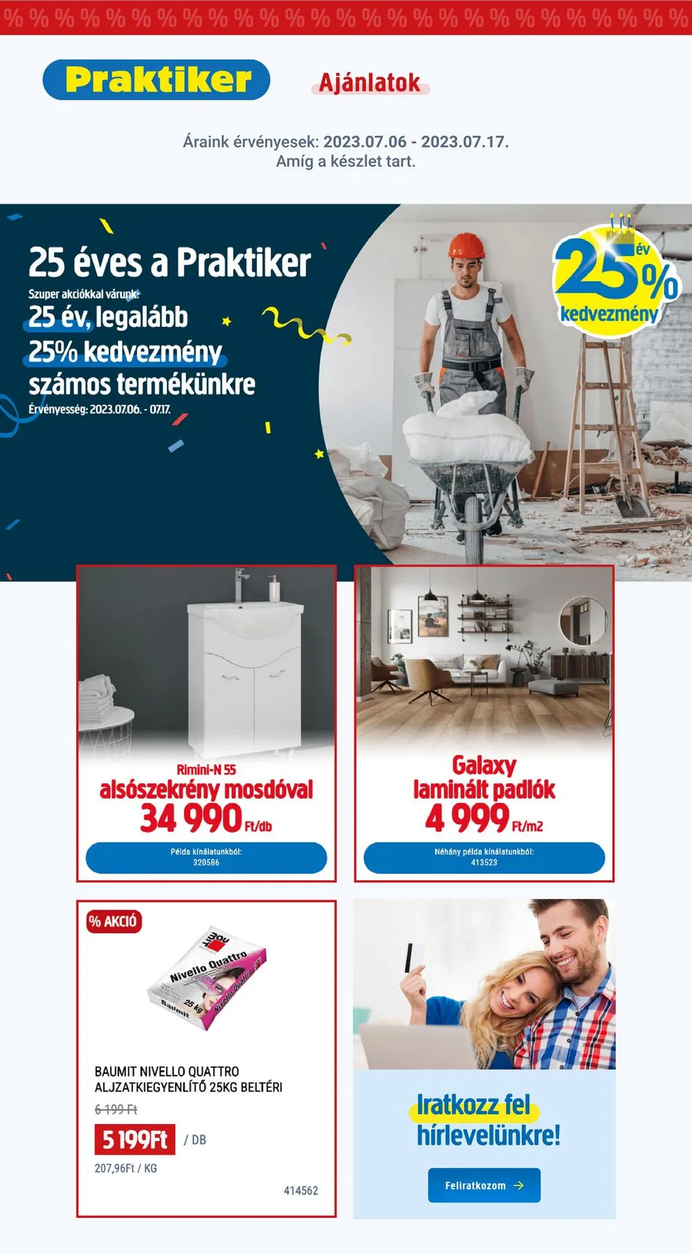 Praktiker akciós újság 07.06–07.17