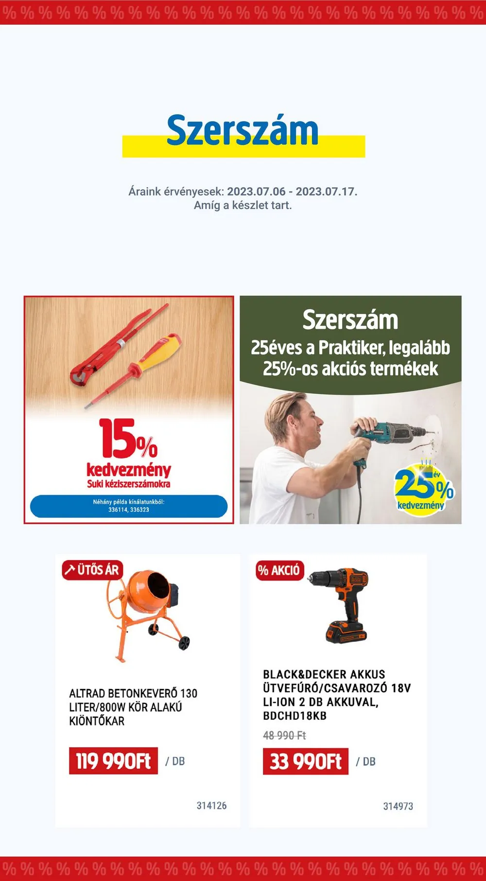 Praktiker akciós újság 07.06–07.17 – 20. oldal